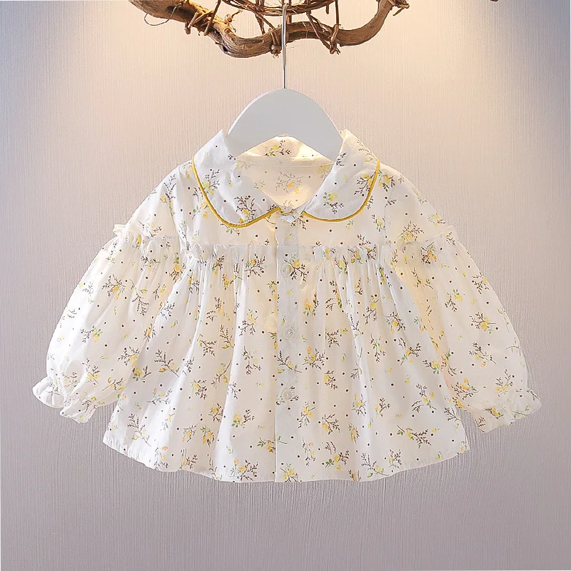 

9M-4T spriing autumn child kids girls cotton cute blouse