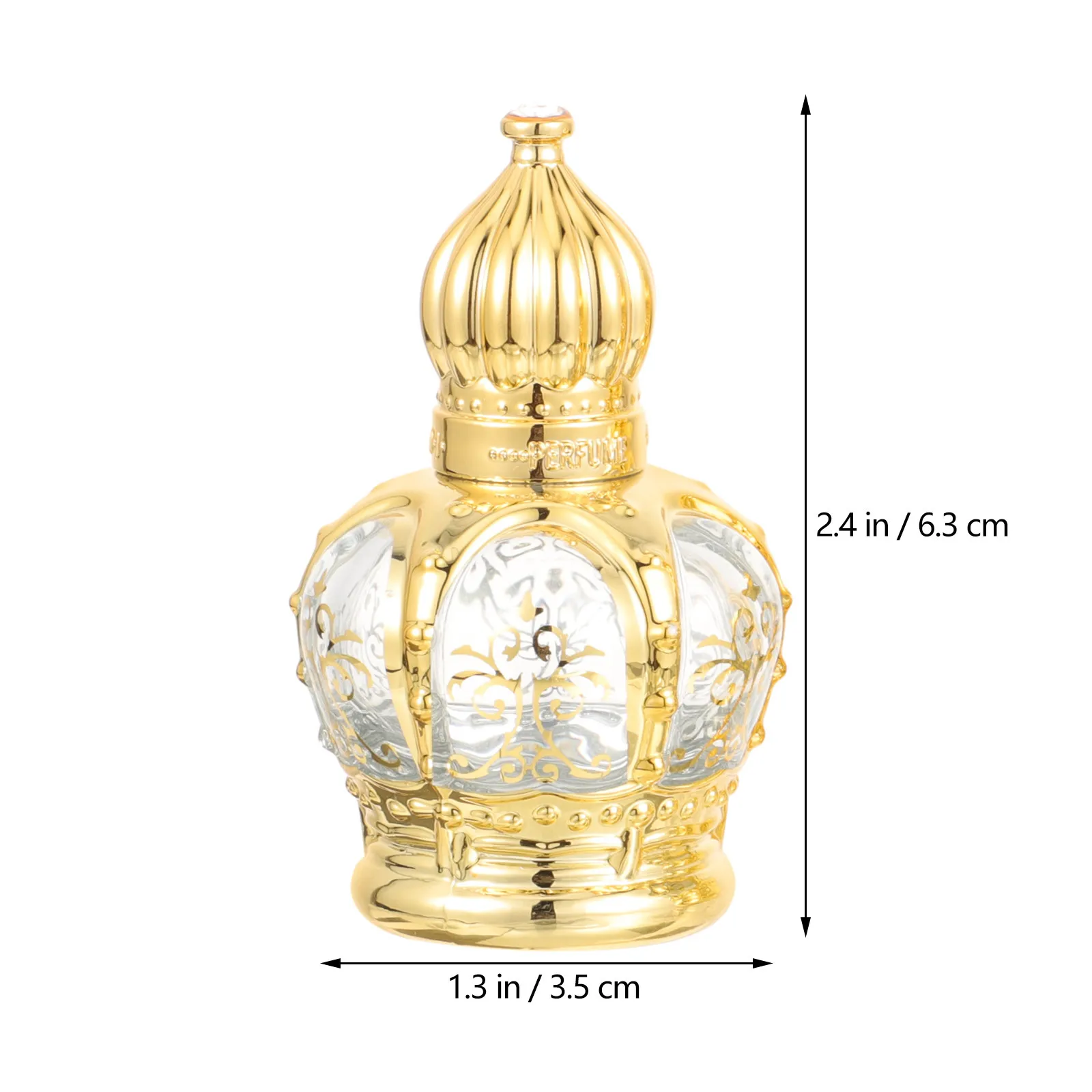 2 Stück ätherisches Öl, Fläschchen, Rollerflasche, leer, nachfüllbar, 10 ml, tragbarer Glasparfümbehälter für Reisen, Meditation, Kirche