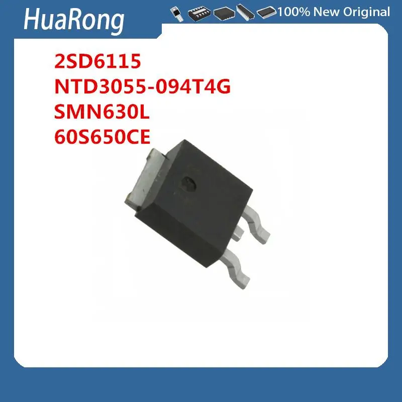 10PCS/LOT    2SD6115  D6115  NTD3055-094T4G SMN630L 60S650CE       TO-252