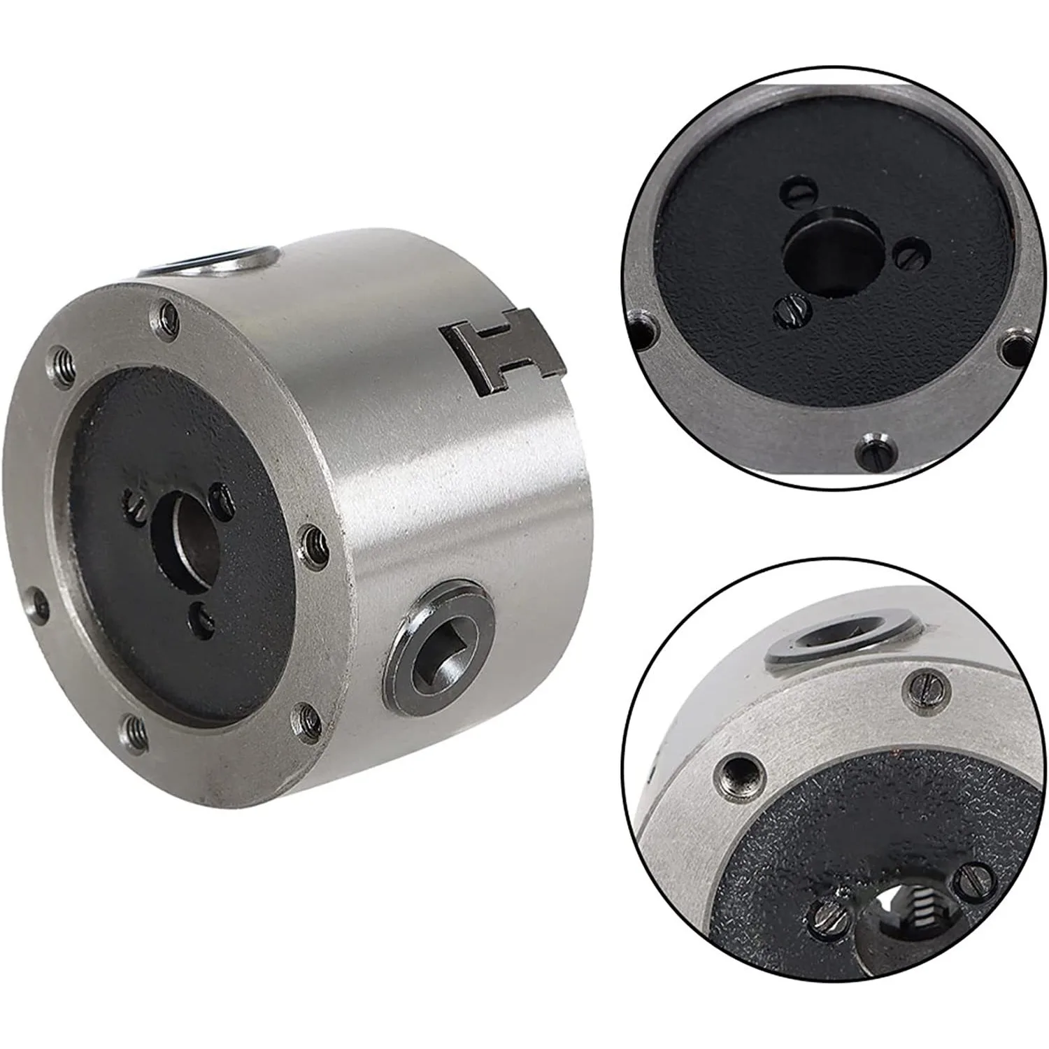 Imagem -04 - Manual Torno Chuck com Máquina de Torneamento 3-mandíbula Torno Chuck Auto-centrando Metal Novas Ferramentas Acessórios K1180 1pc Mandíbulas