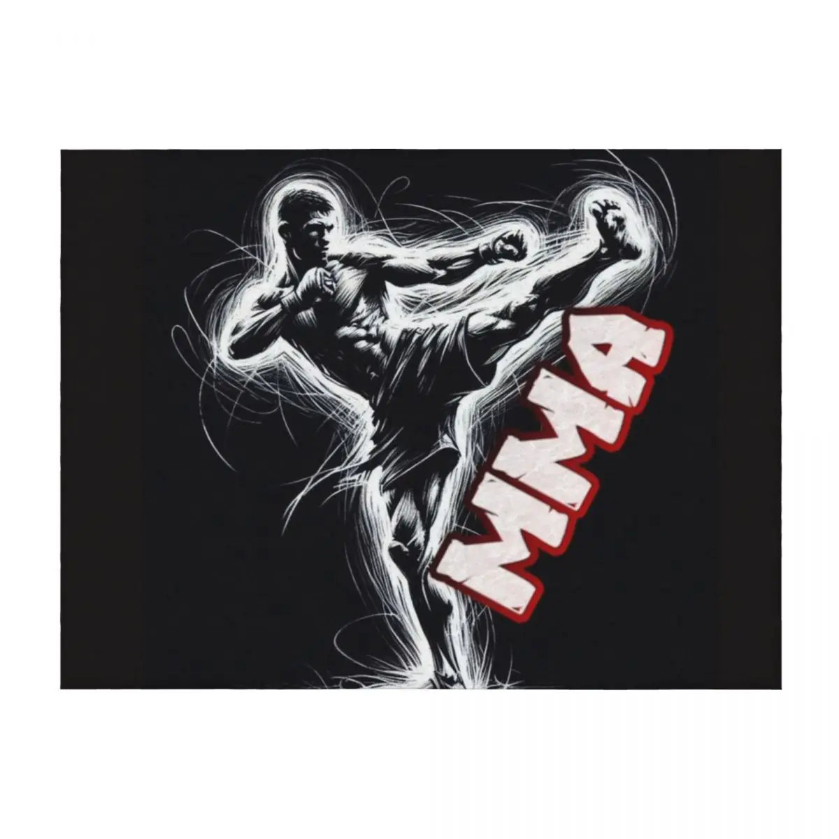 

MMA Fighter Throw Blanket Thermal Extra Large Throw Stuffeds Quilt Blankets