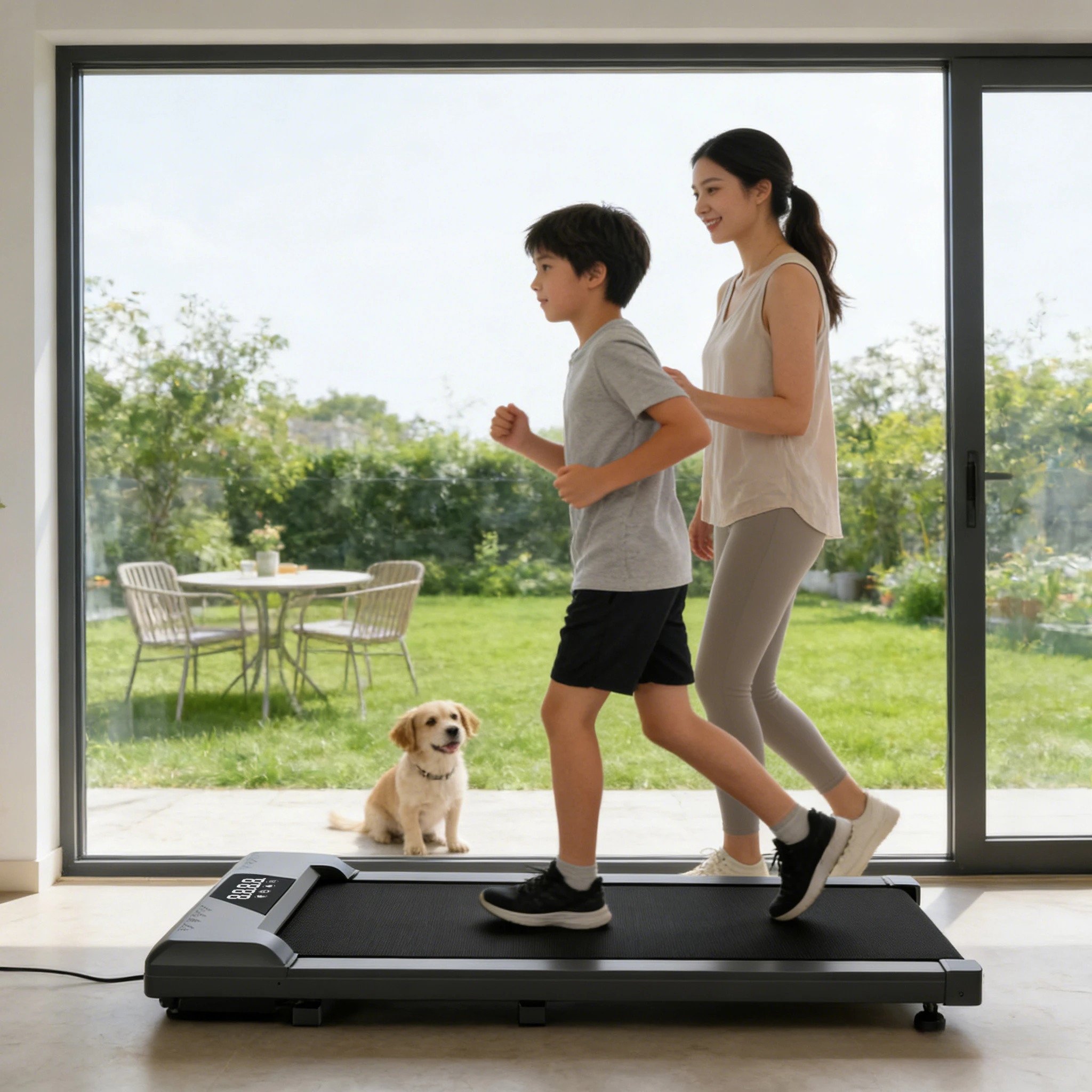 

Mini electric home treadmill, suitable for daily life and office fitness, portable, environmentally friendly and unisex