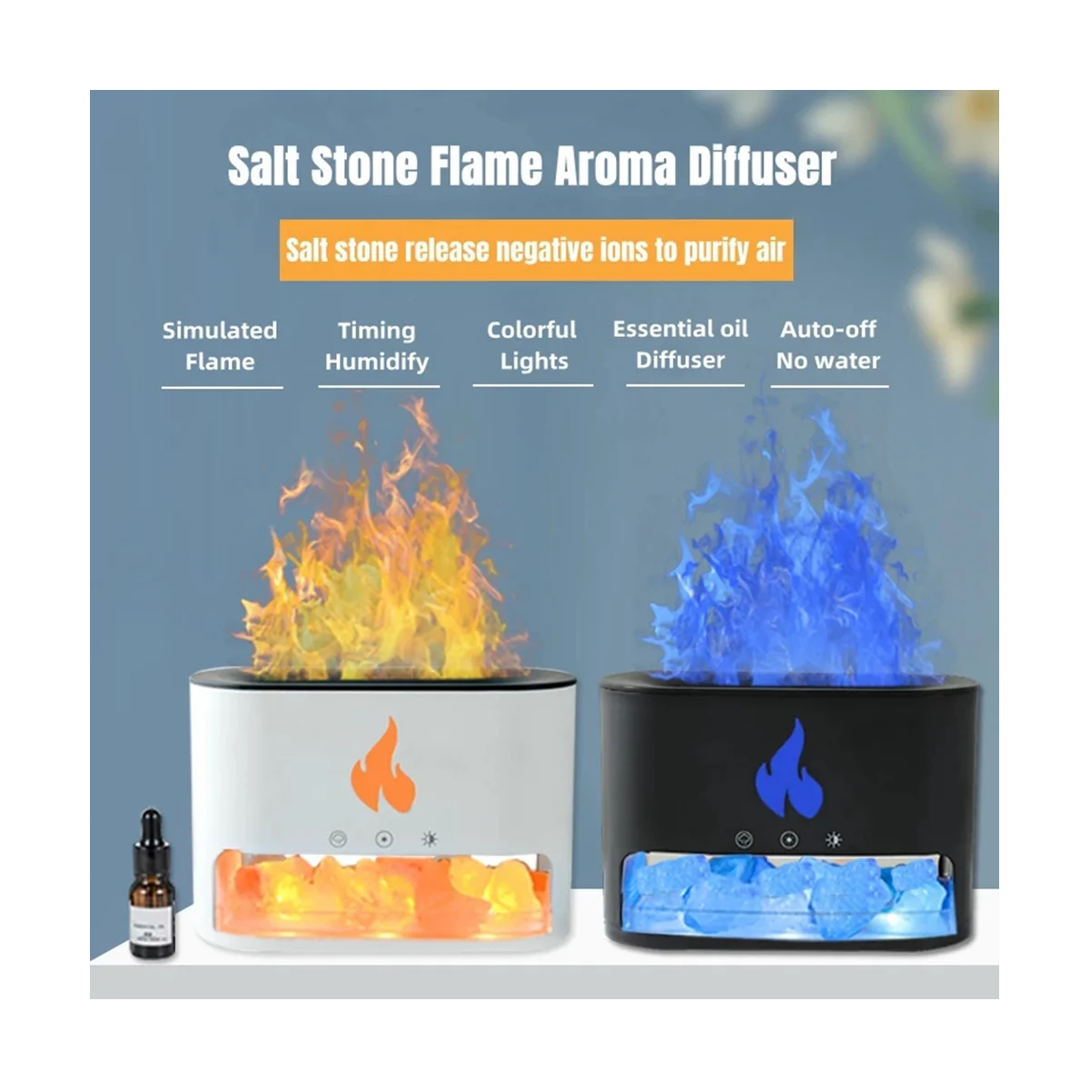 Diffuseur d'huiles essentielles d'aromathérapie avec lumière noire, humidificateur d'air froid électrique à ultrasons, lampe USB