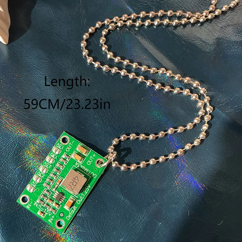 Cyberpunk Trend Circuit Board Pendant Necklace for Women Cool Girl Hip -hop Personality Unisex Y2K Jewelry Gift HUANZHI 2023 NEW