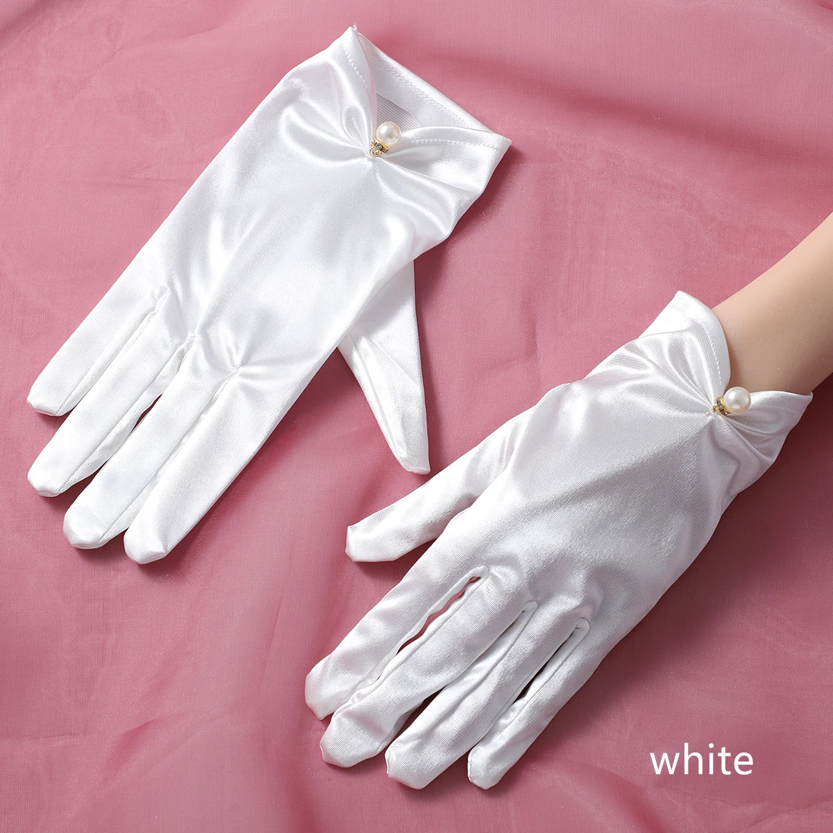 Bridal Gloves Full Of Elegant Style Ladies' Dress Up Gloves Suitable For Wedding, Party, Engagement