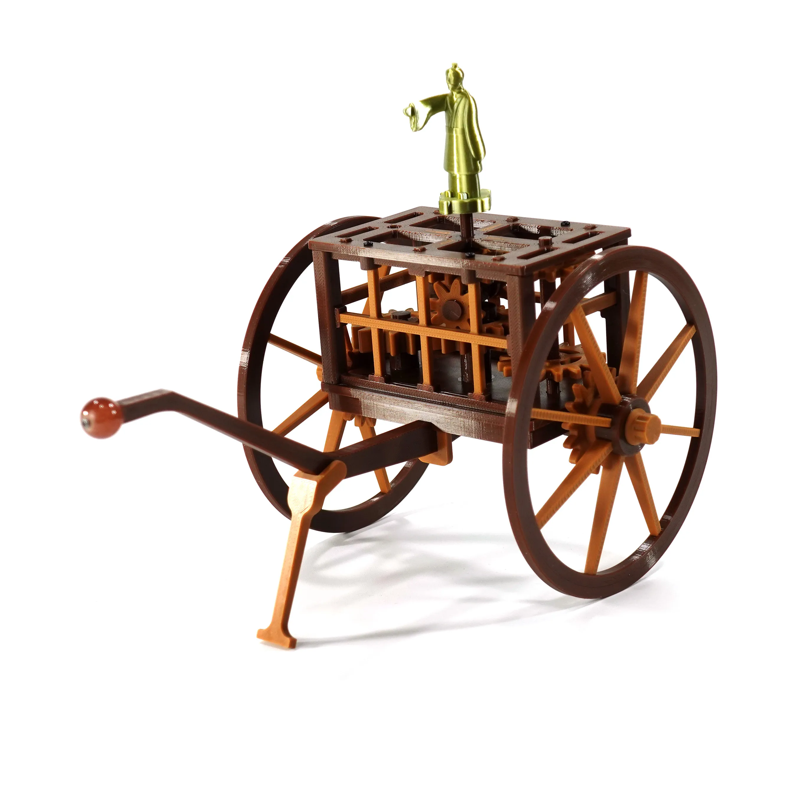 

Chinese Traditional Car Series - Guide Car Model (Differential Gear) 3D Printed Gear Toy Puzzle