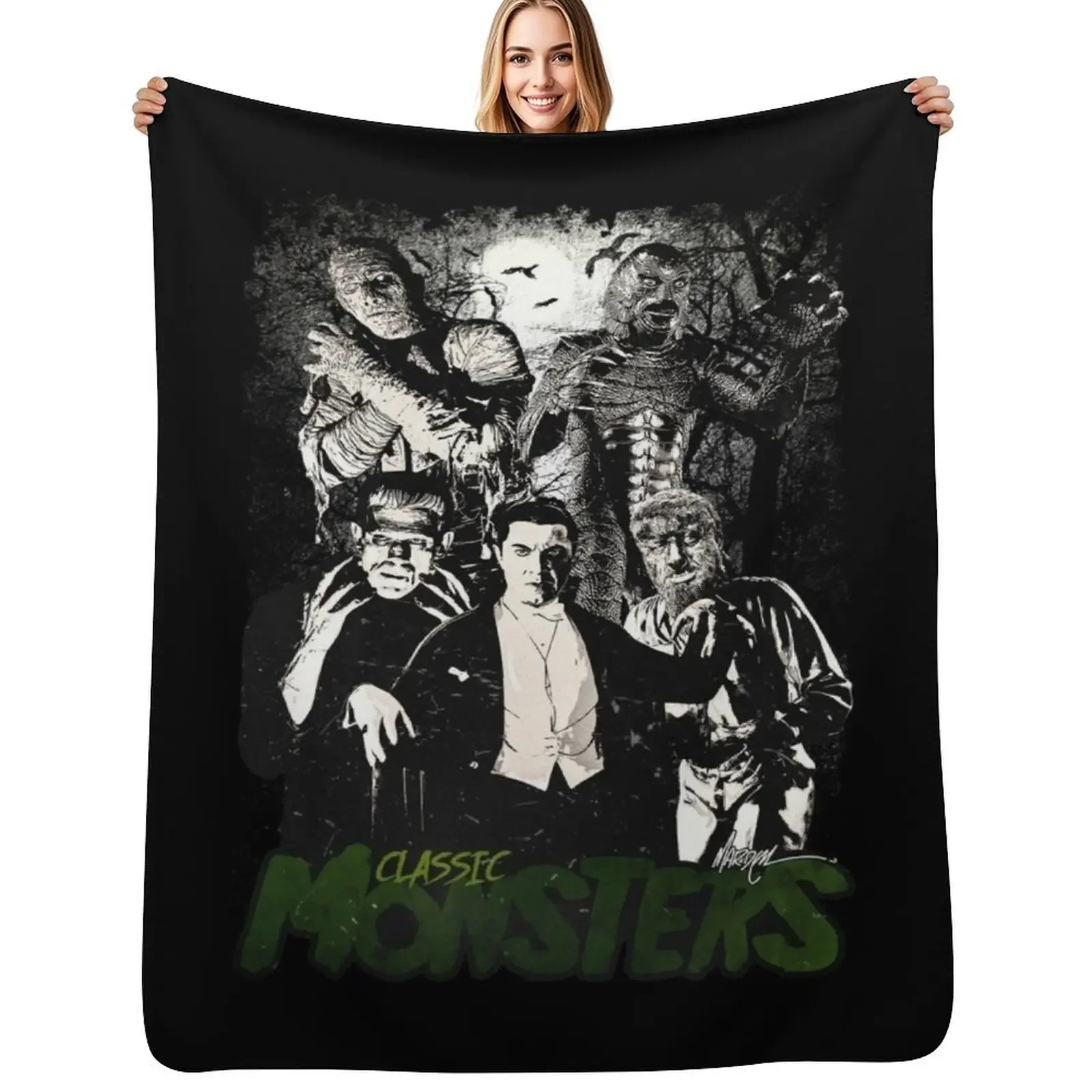 

CLASSIC MONSTERS Throw Blanket decorative Thins sofa bed Blanket