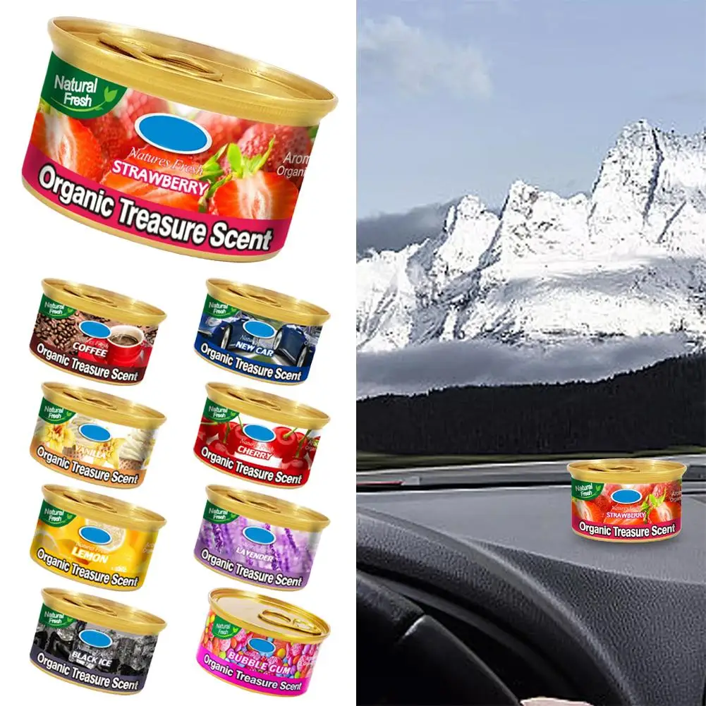 Car Air Fresheners Canned Wood Blocks Fruit Bubble Ambientador Interior Auto Flavor Aroma Long-Lasting Gum Aromatherapy Coc V6P6