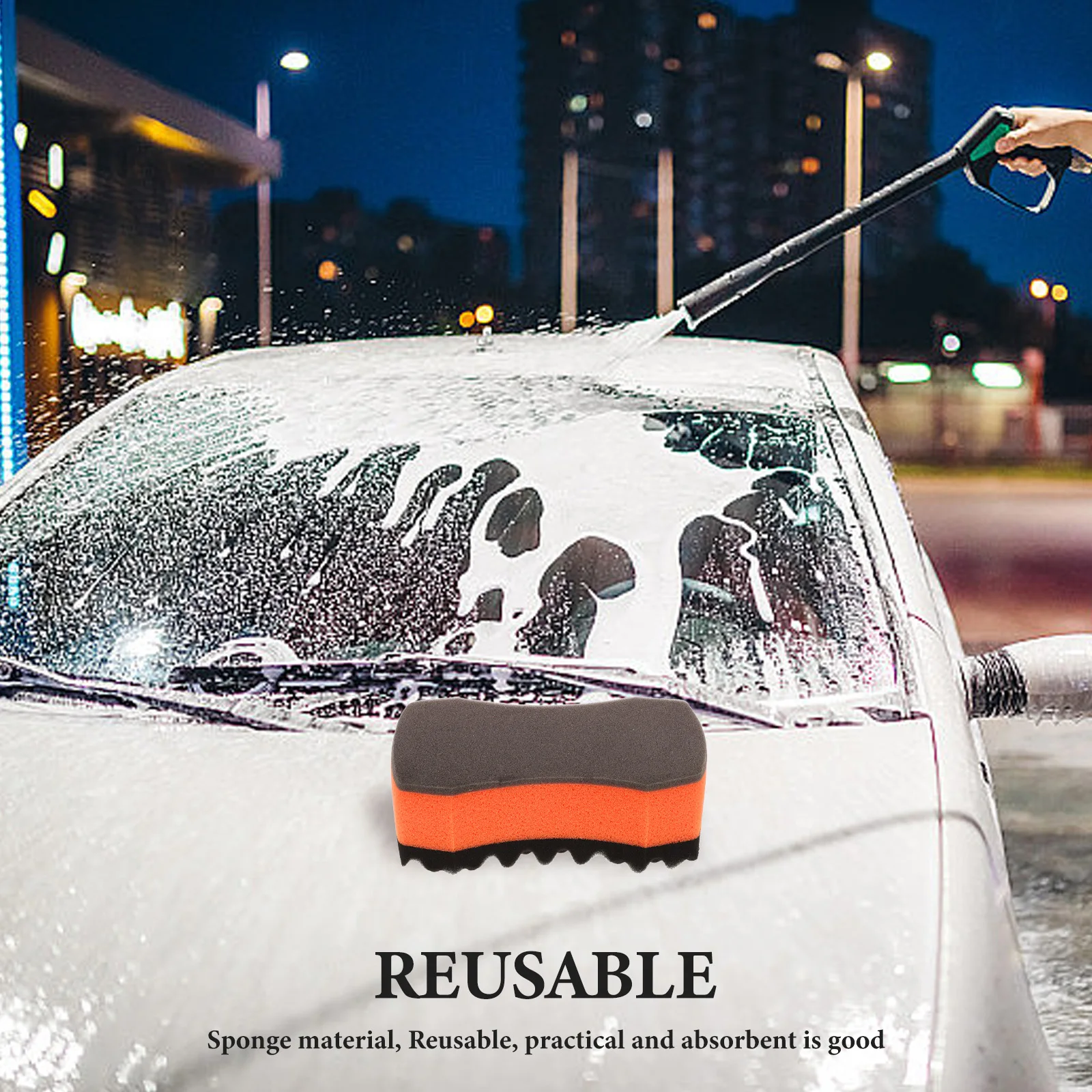 

Car Wash Sponge Large Size Absorbent Material Multipurpose Cleaning Tool Bike Sponges Vehicle Wash Supplies Kitchen Use