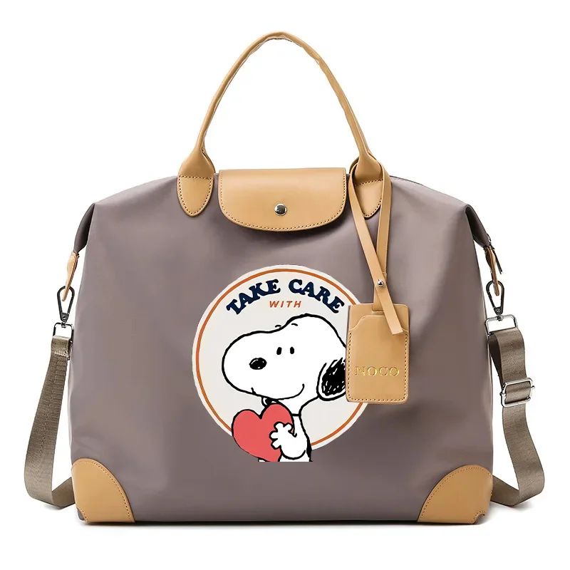 Snoopys Tote Bags Travel Portable Handbag Luggage Binding Bags Packaging Bag Anime Figure Shoulder Strap Pack Women Men Gifts