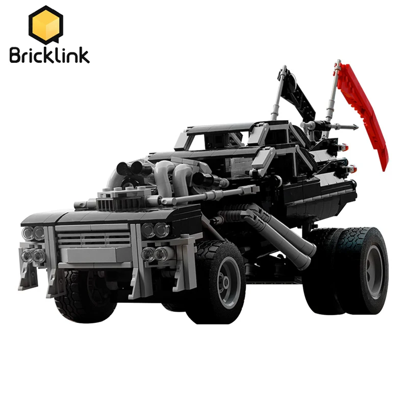 Bricklink Technical Car Movie Crazy Max Immortan Joe's Gigahorse King of the Road Offroad Truck Buggy Building Blocks Toys Gift