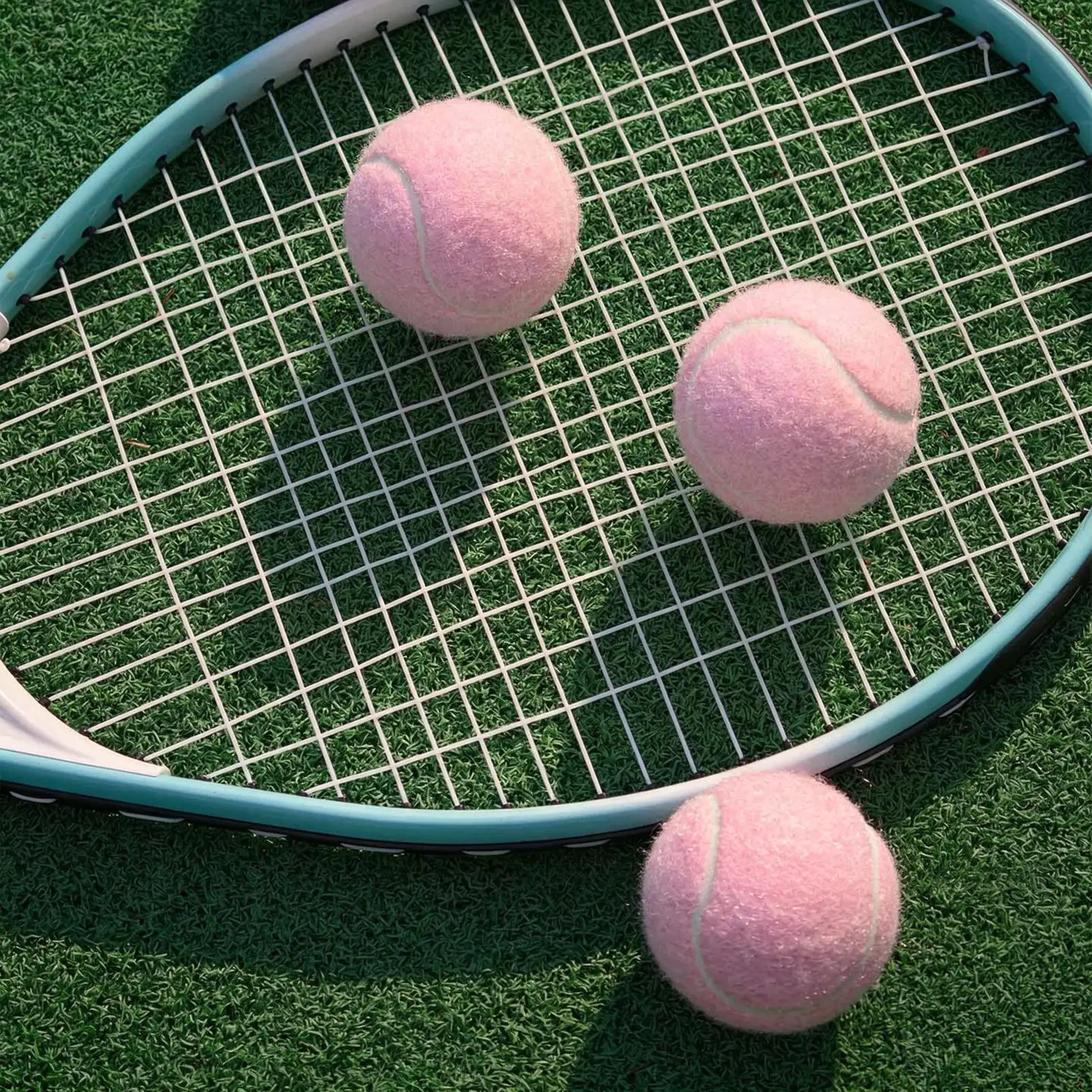 Dog Tennis Balls 3-Piece Colorful Wear Resistant Elastic High Visibility Pet Exercise Playing Balls Bulk For Backyard Court Gym