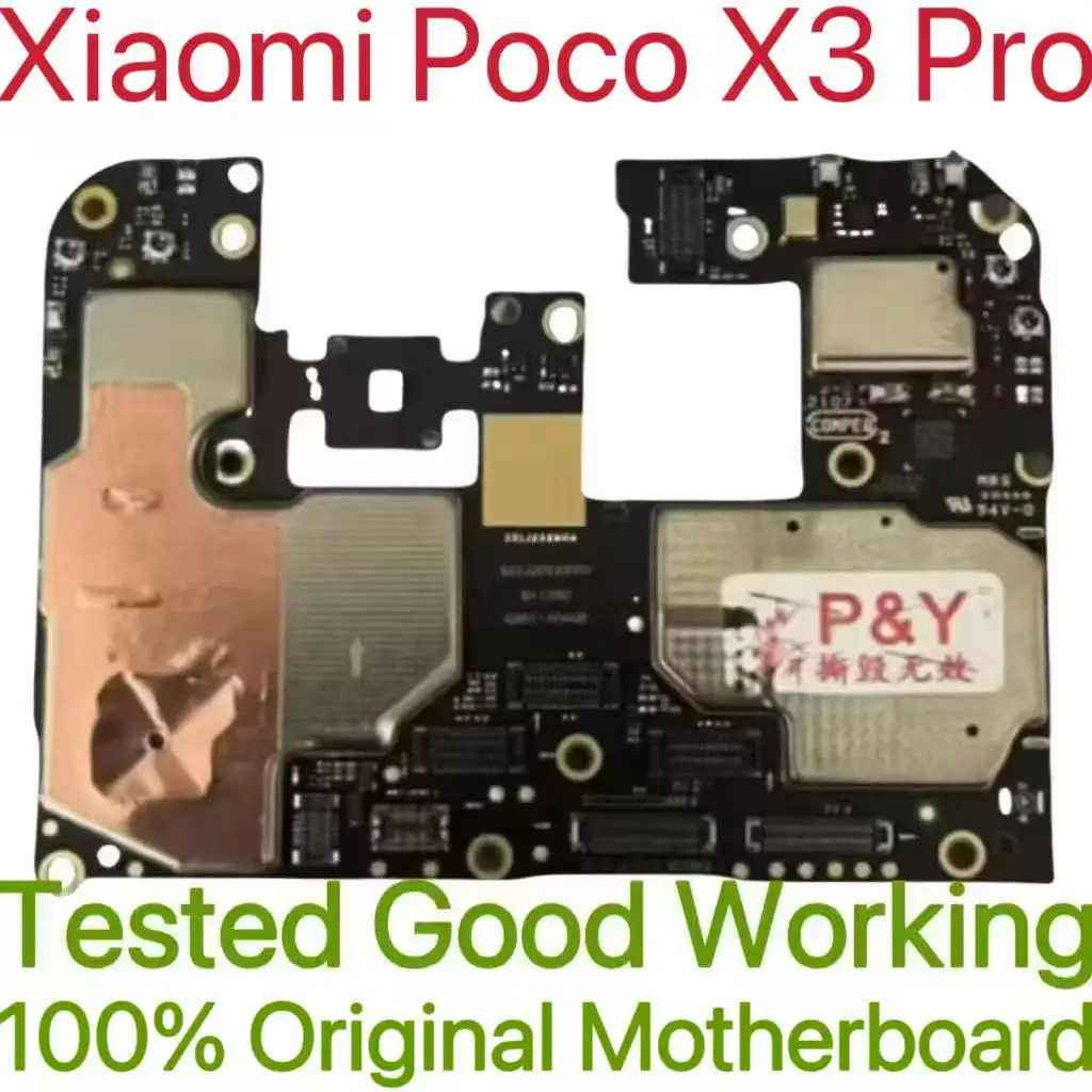 Globalna Wersja Oryginalna Odblokowana Płyta Główna do Xiaomi Poco X3 Pro, Przetestowana Płytka Obwodów, Płyta Logiczna do Xiaomi Poco X3 Pro