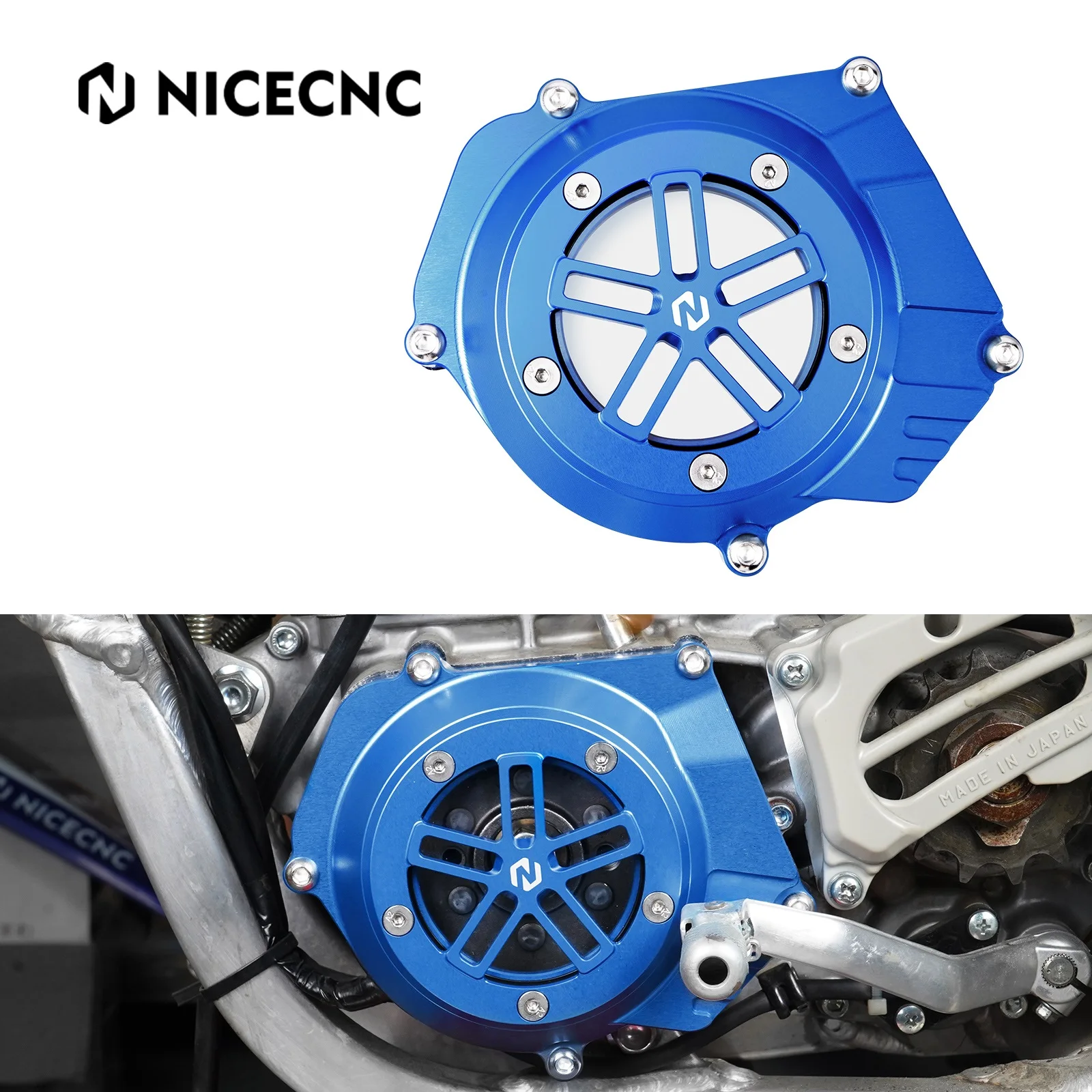 For Yamaha YZ250 1999-2024 YZ250X 2016-2023 YZ 250 250X NICECNC Dirt Bike Motor Cover Stator Generator Guard Crankcase Protector