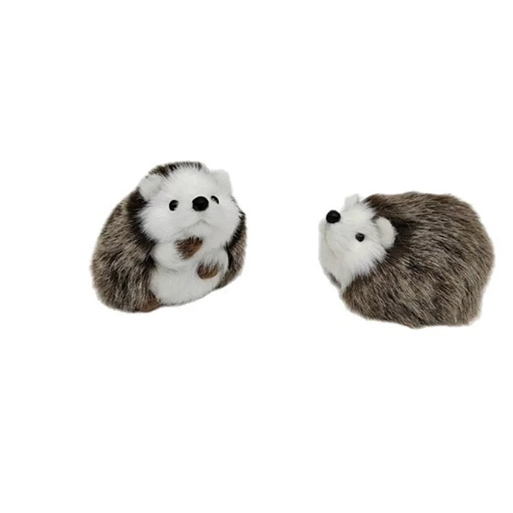 1pc Adorable Hedgehog Plush Ornament Perfect For Holiday Tree Decor Cute Animal Model Lawn Ornaments