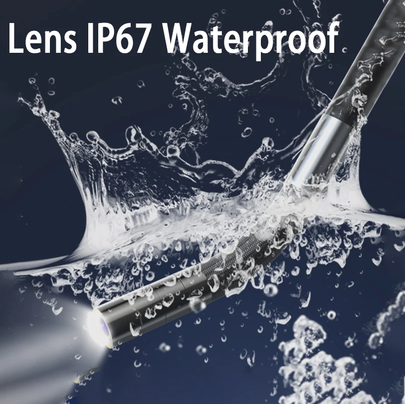 กล้องส่องตรวจสอบ4.3สำหรับกล้องเครื่องส่องตรวจ360 ° เลนส์พวงมาลัยสำหรับอุตสาหกรรมเลนส์ท่อส่งตรวจเครื่องยนต์รถยนต์