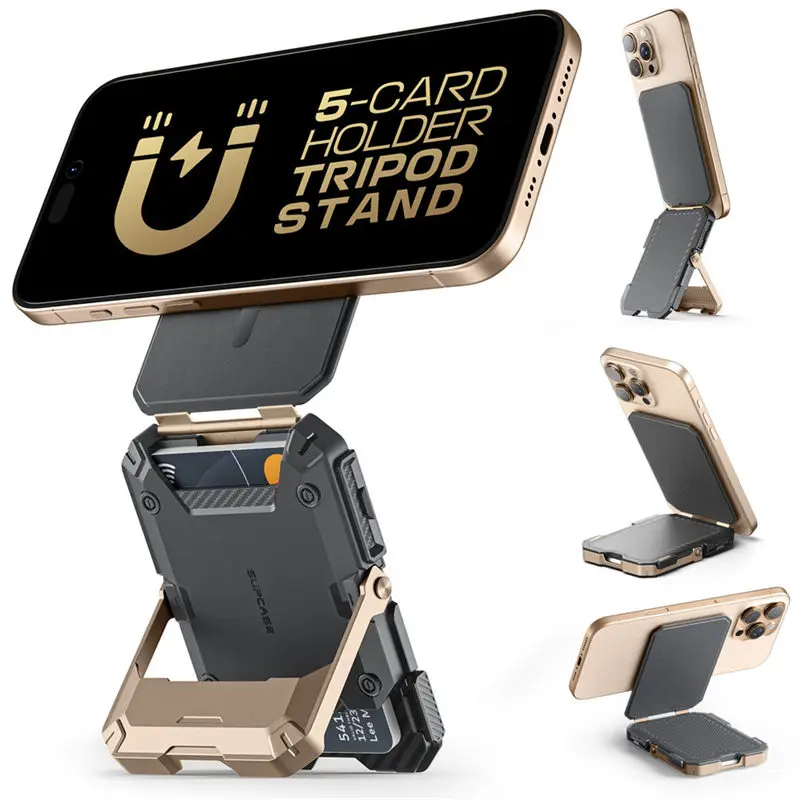 SUPCASE Magnetic Tripod Phone Stand änder Kreditkarten halter für iPhone 16/15/14/13/12 verstellbarer Telefonst änder kompatibel 8