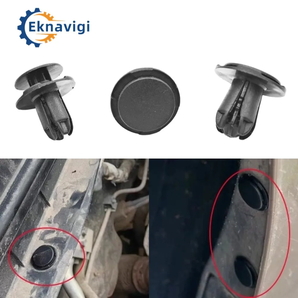 100PCS M8 Car Buckle Korean Car Bumper Leaf Decoration Fastener Clip Lining Mud Retaining OEM1420608250B, 865952T500
