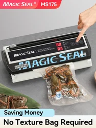 Machine d'Emballage Sous Vide pour Sacs en Plastique Alisens, Bancs de Scellage, Emballeur de Cuisine en Mylar, Modes Manuels Automatiques, Application Domestique