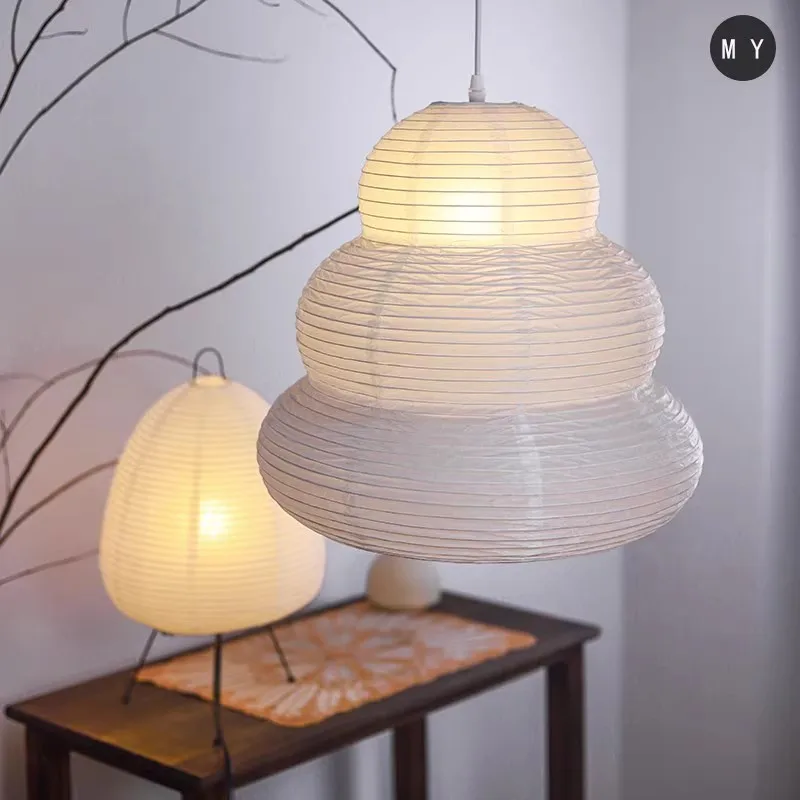 Restaurant lights, homestay bedrooms, cafes, clothing stores, shop windows, stairwells, rice paper lampshades, hanging lamps