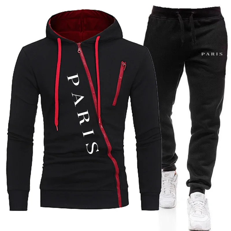 

Fashion Mens Tracksuit Letter Printed Single Piece Zipper Sweatshirt Casual Jogging Mens Clothing Office Home Hooded Jacket Coat