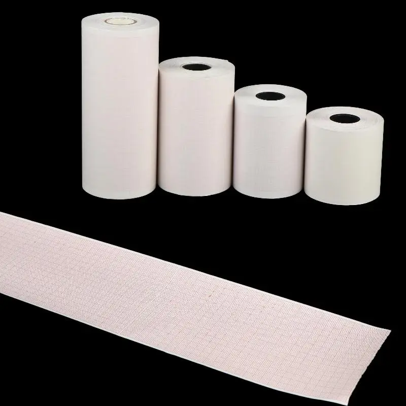 50mm x 30m Roll Thermal ECG Paper High Sensitivity No Residue Electrocardiograph Printer Paper for Hospital Medical Use