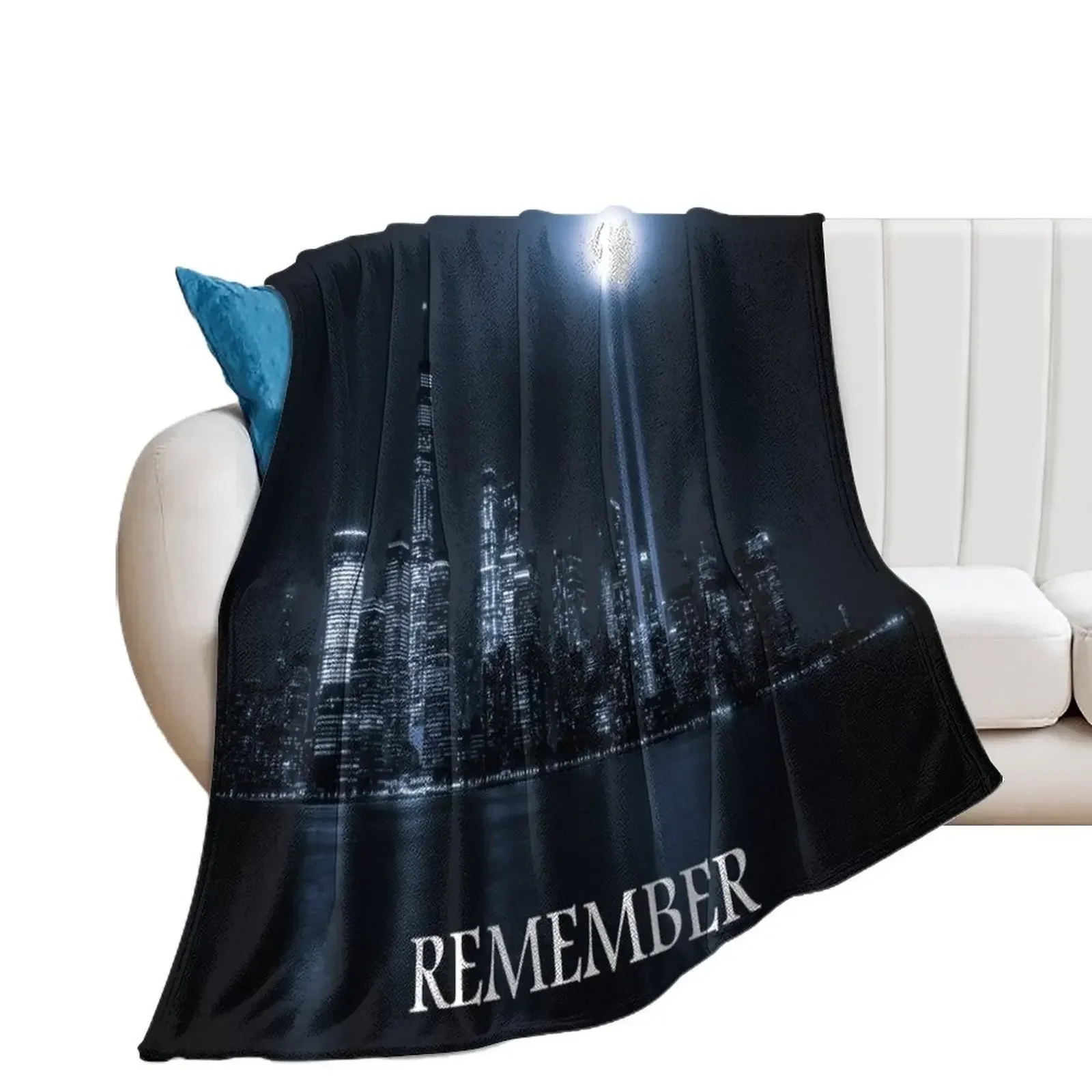 Twin Towers-Remember Throw Blanket Hair halloween Blankets