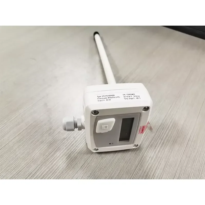 KIMO CTV115, Micro Wind Speed Sensor Hot Wire Type Micro Wind Speed Temperature Sensor Probe IP65 Protection ABS Housing