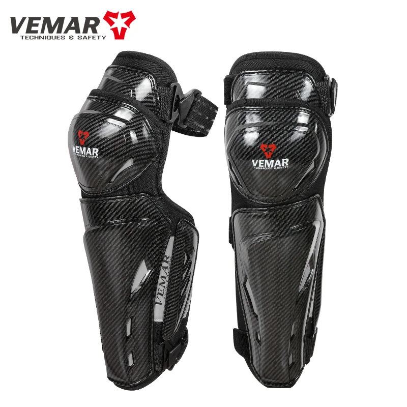 

4pcs Vemar Motorcycle Protective Clothing Breathable Riding Carbon Fiber Motorcycle Figure Knee Elbow Protectors