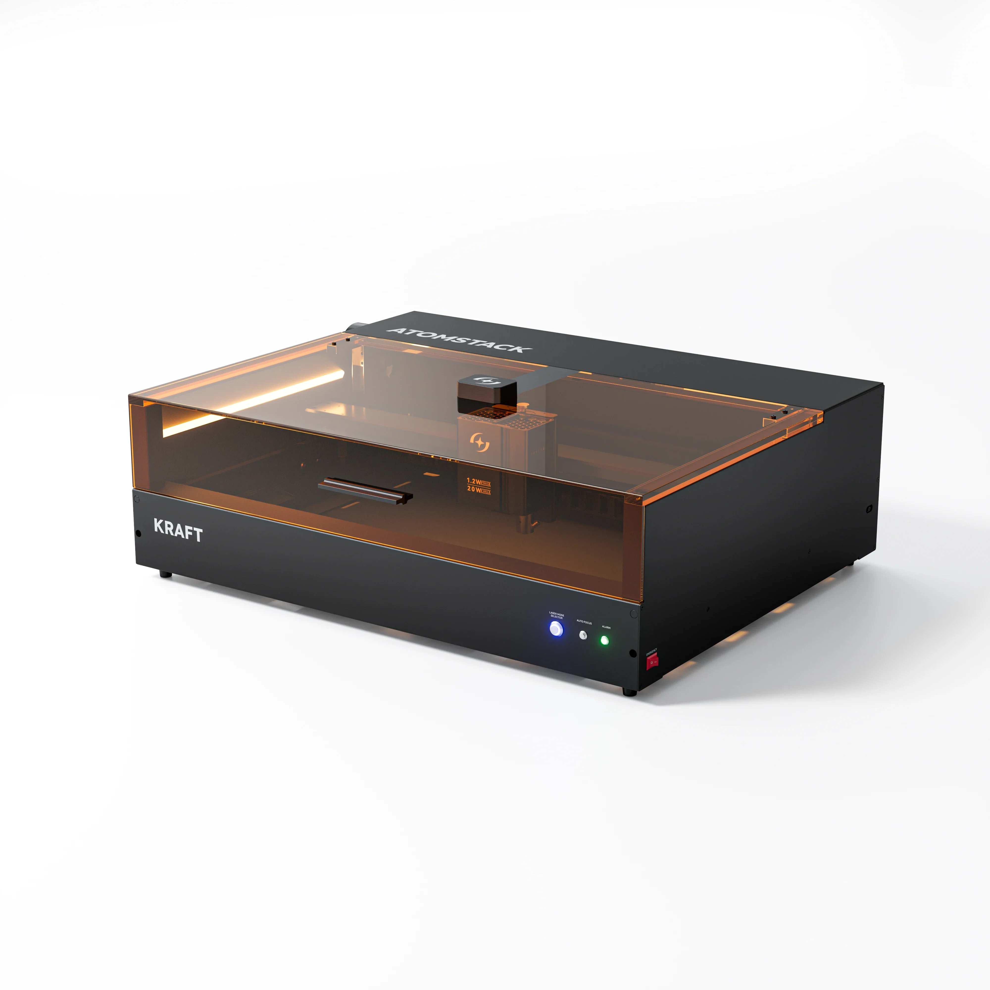 KRAFT 1.2W IR a Cutter Enclosed a Engraving Machine for T-Shirt Metal Stainless Steel Tag 20W a Engraver