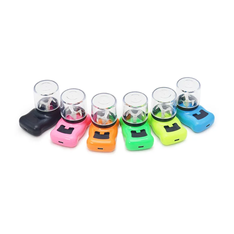 44mm 2-lagiger elektrischer Kunststoff-Grinder, USB-aufladbar, bunter, tragbarer Haushalts-Grinder – Detail 14