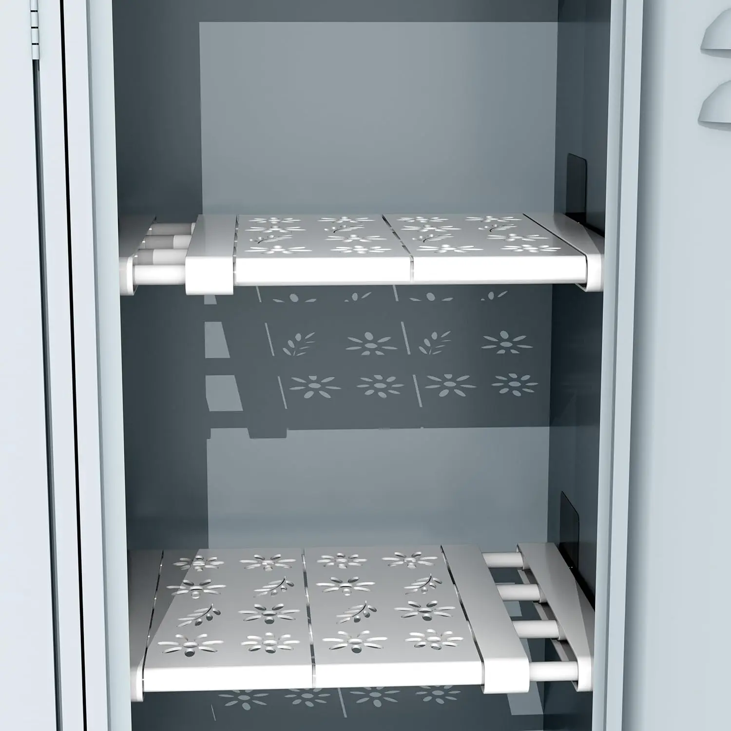 Adjustable Metal Locker Shelf Organizer for Small Spaces, Easy Installation No Tools Needed