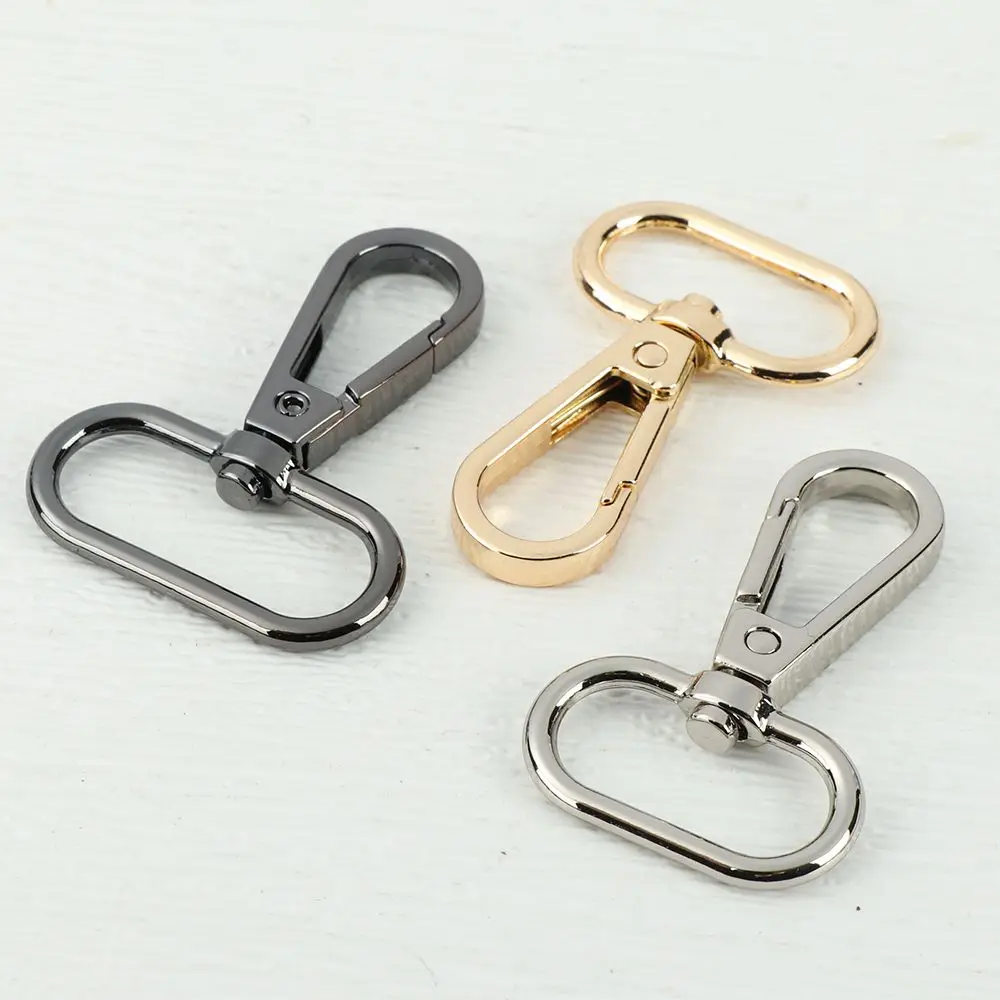 13/15/20/25mm Metal Bags Strap Buckles Split Ring Lobster Clasp Collar Carabiner Snap Hook KeyChain Bag Hardware Part Accessory