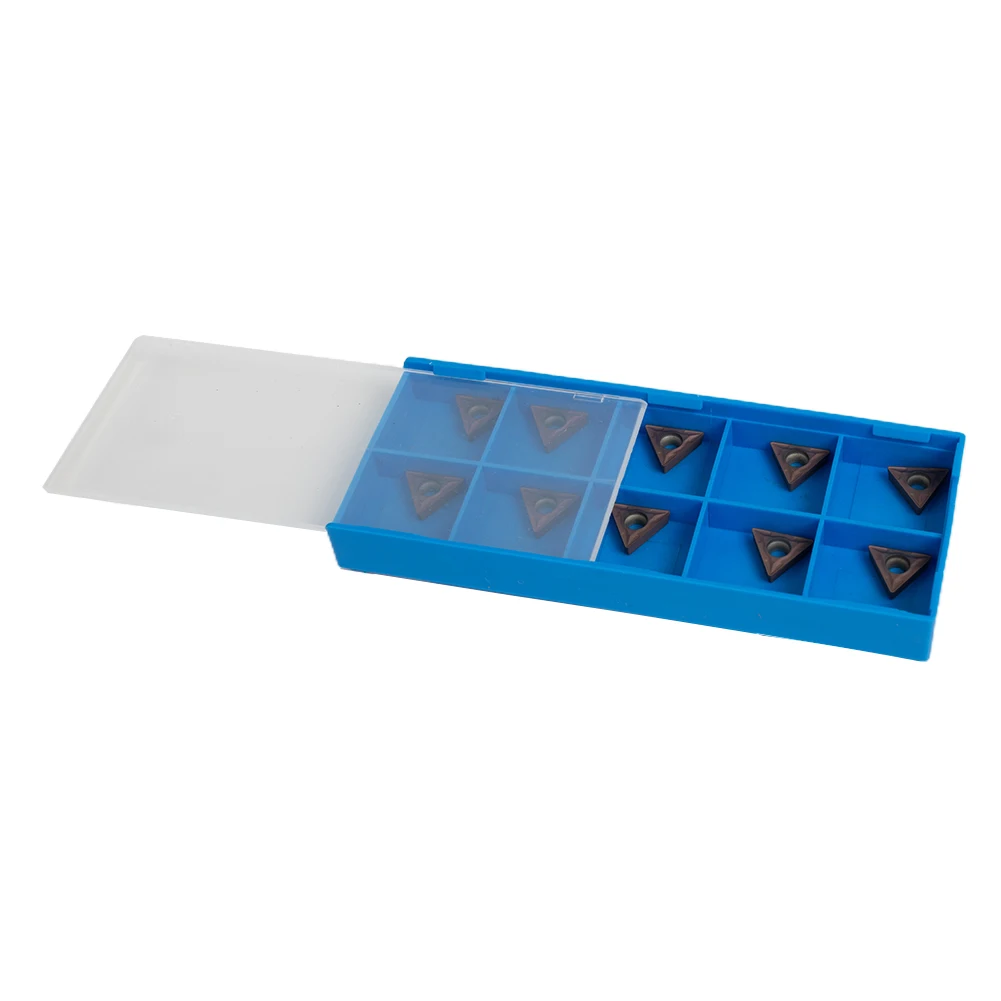 

TCMT110204 VP15TF 10 Piece Carbide Inserts for Metal Turning Lathes Working with 45 Steel and 304 Stainless Steel