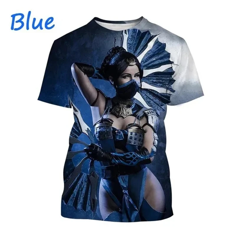 Summer Hot Selling Mortal Kombat Game 3D Print T Shirt Short Sleeve Street Style Cool Men\'s Casual T-Shirt Tees Male Streetwear