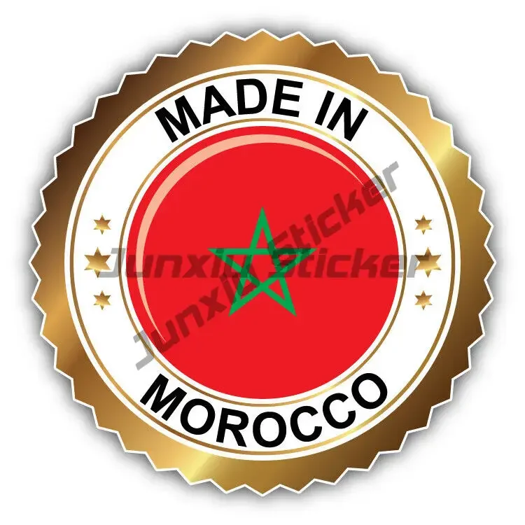 

Morocco Flag Motorcycle PVC Decal Wall Window Suitcase Laptop Mirror Scooter Moto Decal Car Decoration Accessories