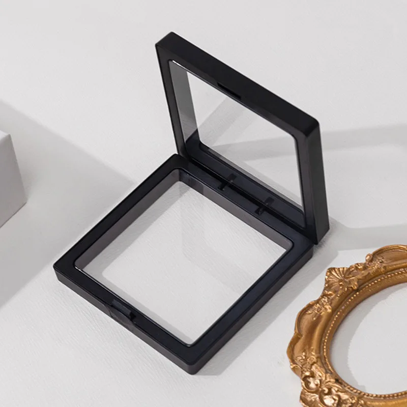 

Girls' Jewelry display box Transparent plastic film jewelry packaging box For jewelry necklace rings and collectible storage box
