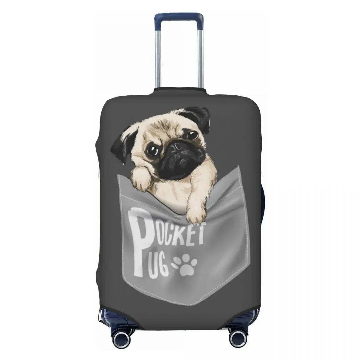 Animal Dog Suitcase Cover Holiday Anime Funny Fun Luggage Supplies Travel Protection