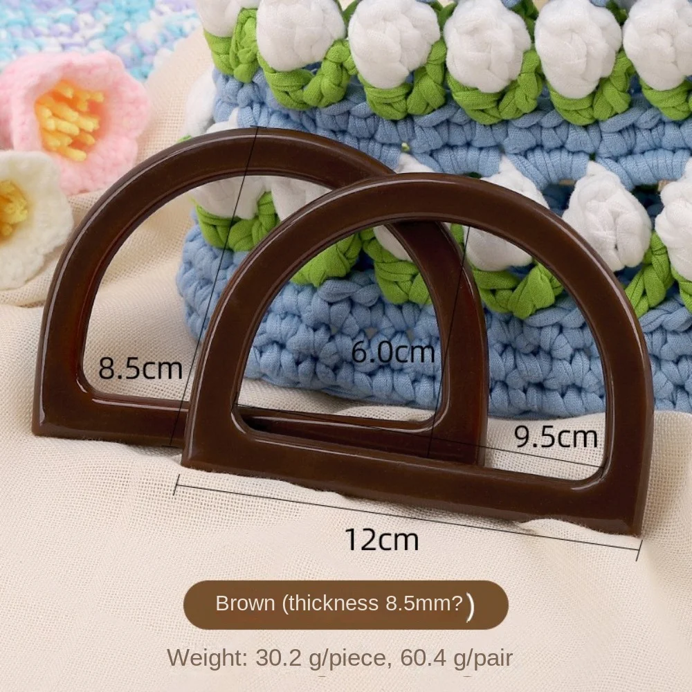 New D-shaped D Ring Handle Colorful Diy Bag Handles D-shaped Handle Handbag