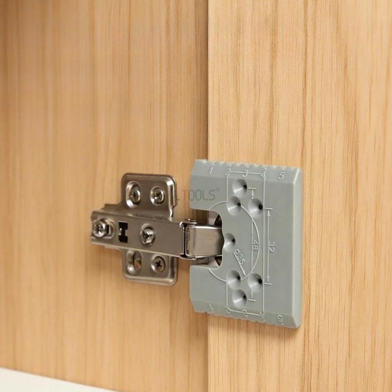 Magnetic Hinge Fixed Plate Quick Cabinet Door Installation and Positioning Fixing Plate Woodworking Hinge Installation Aid Tool