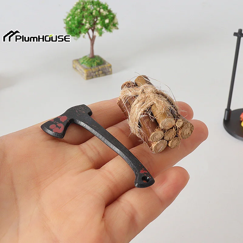 Miniature Campfire And Teapot, Modern Fantasy-themed Miniature Sculpture Decorations, Home And Kitchen DIY Craft Accessories