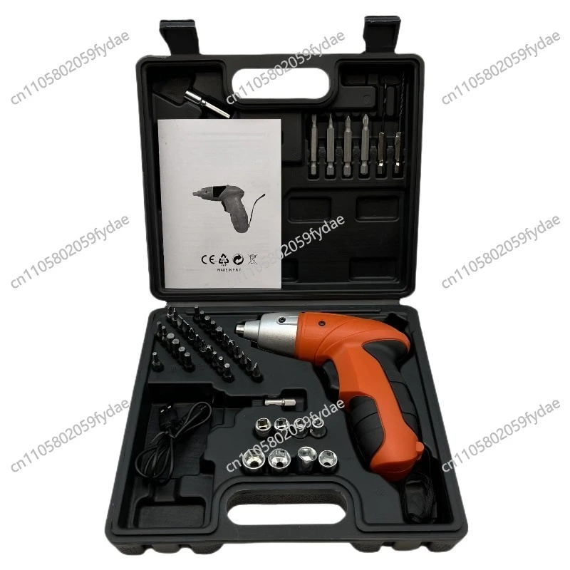 45-piece Set Household Electric Screwdriver USB Cable Rechargeable Lithium Battery Screwdriver