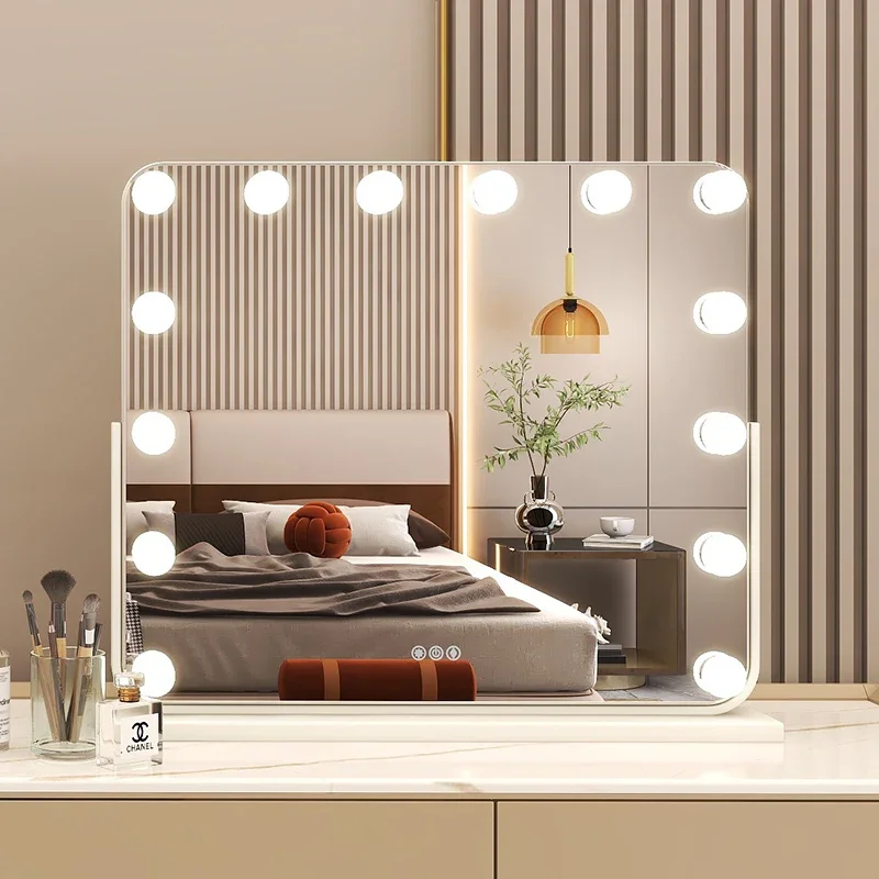 

Makeup mirror with LED light, high-definition desktop vanity mirror