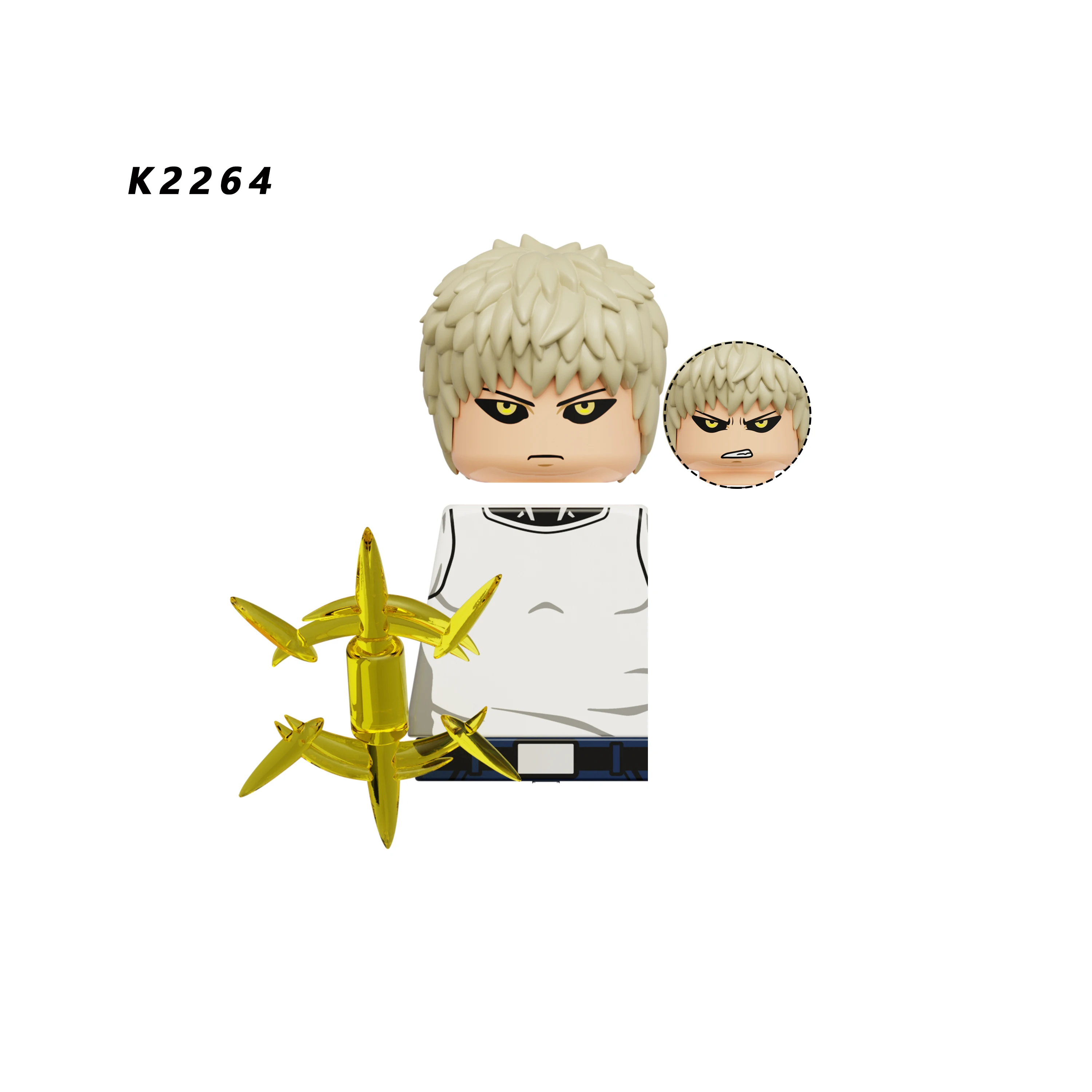 KDL841 Anime Ones Punch bloques de construcción Saitama Genos Fubuki Mini figuras de acción ladrillos juguetes K2265