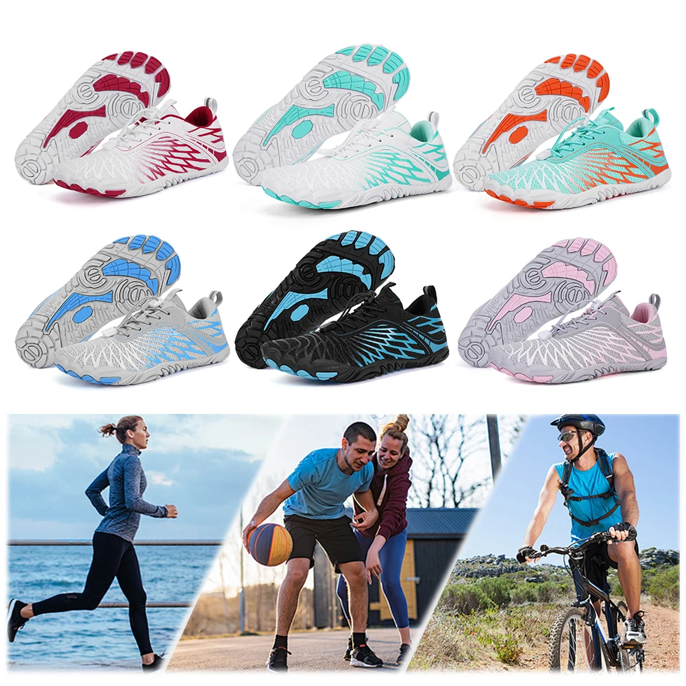 

Water Shoes Breathable Lightweight Aqua Shoes Quick Drying Barefoot Beach Shoes Non Slip Swimming Surfing Shoes for Men Women