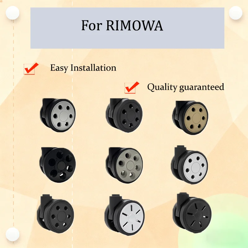

For RIMOWA Universal Suitcase Replacement Wheels Wearproof 360° Rotating Casters Lightweight Luggage Repair Accessories