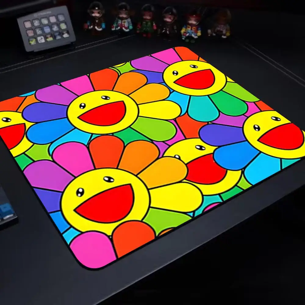 Art T-Takashi M-Murakamies Mouse Pad Gaming Laptops Mousepad Gamer Carpet Keyboard Mat Desk Protector Anime Cartoon Mouse Pads