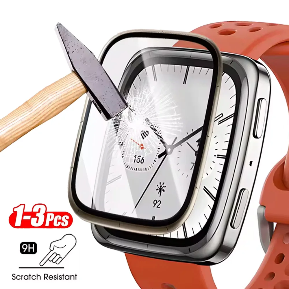 1–3 Stück gehärtetes Glas für Amazfit Active 2, quadratisch, klare Displayschutzfolien, vollständige Abdeckung, Active 2, quadratisch, kratzfest