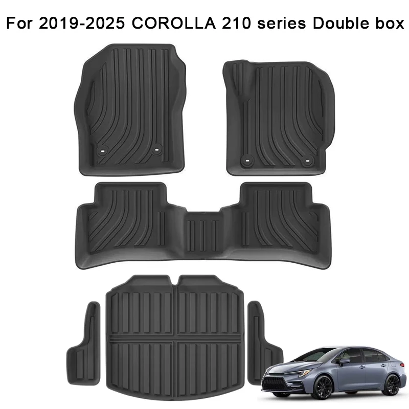 

Car Floor Mats for 2025 2024 2023 2022 2021 2020 2019 Toyota COROLLA 210 series Double box Fuel TPE Waterproof Trunk Mats RHD