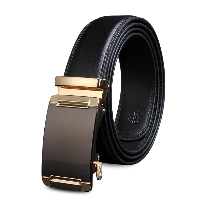 

Men's No Scratch Leather Belt - Soft Automatic Buckle Dress Belt | Thin Comfortable Waistband | Office Wedding Formal Large Size